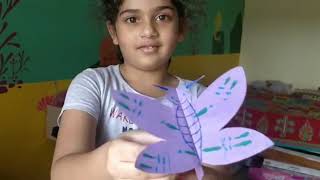 Easy wing flapping butterfly