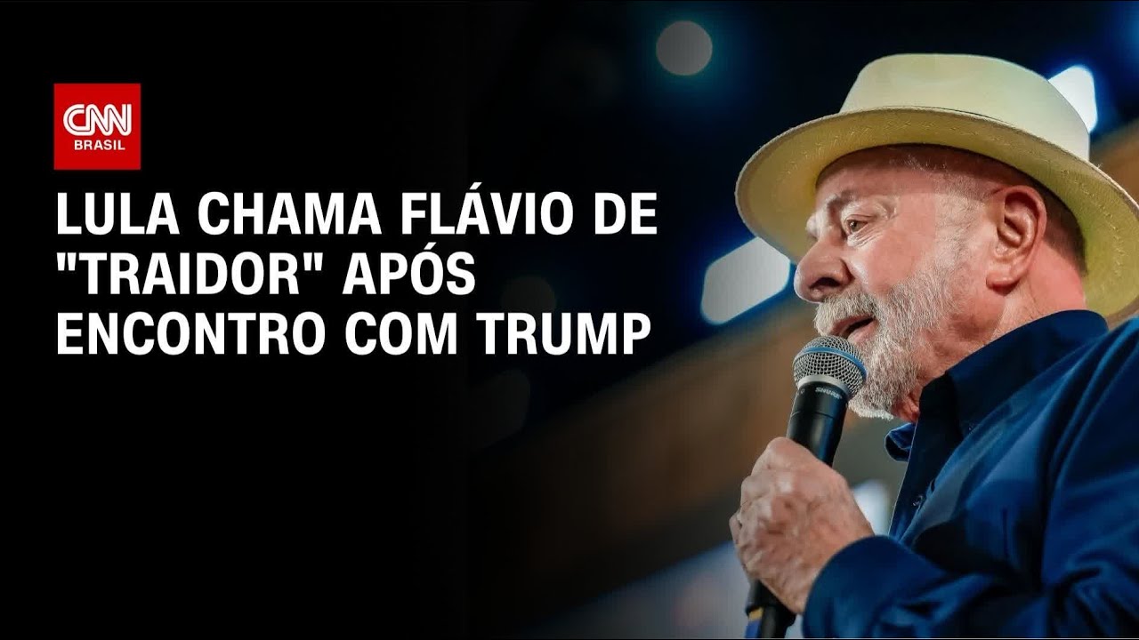 Lula diz que Flávio é “traidor” e atua por intervenção dos EUA no Brasil