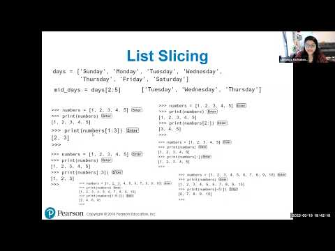 Ch7:02:List Slicing; Finding Items in Lists with the in Operator
