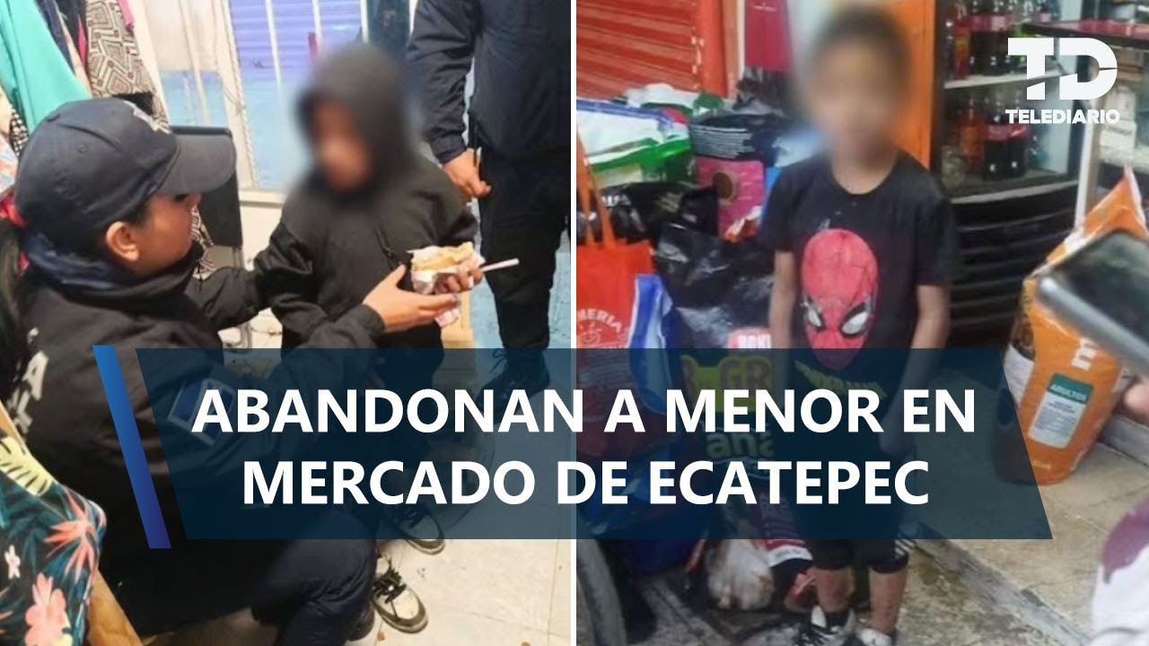 ¡Salió corriendo! Mujer abandona a menor de 6 años dentro de mercado en la Nueva Aragón, Ecatepec