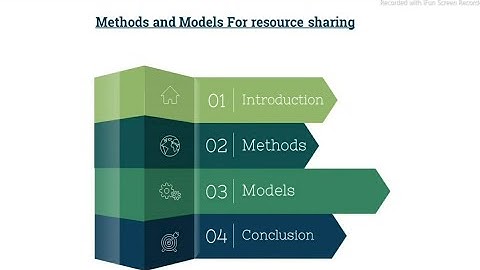Resource Sharing Methods and Models
