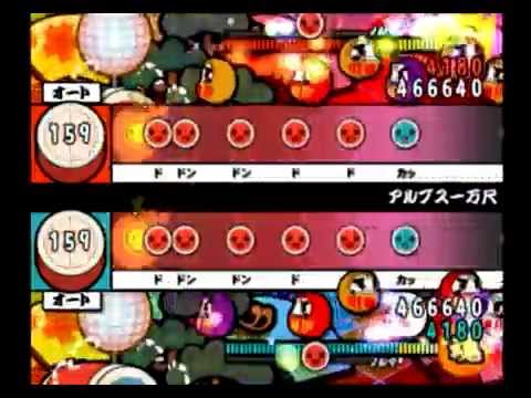 【太鼓の達人 CS6】アルプス一万尺（むずかしい・2人用譜面）【オート動画】