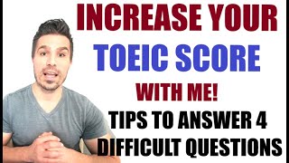 QUICK TOEIC TIPS TO INCREASE YOUR SCORE: HOW YOU CAN ANSWER 4 QUESTIONS EASILY #toeic990 #toeic #esl