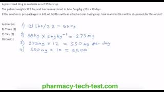 Solution Dosage Calculation