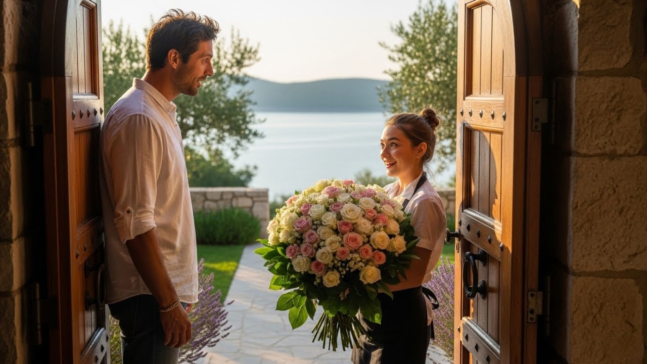 Dostavila je cvijeće u vilu – a nasljednik se zaljubio čim je otvorio vrata.