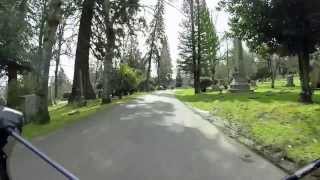 Descent from River View cemetery