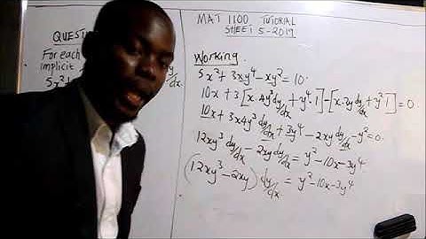 MAT 1100  TUTORIAL SHEET 5 2019  QUESTION 4b