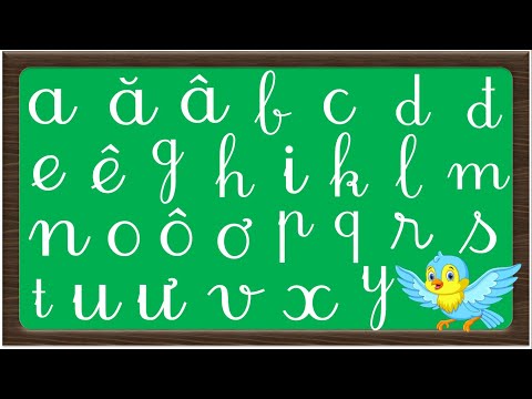 Video Bảng chữ cái tiếng việt và dạy bé học tập viết chữ với... - youtube