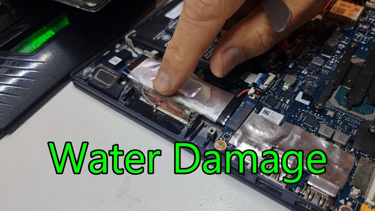 Autopsy on Asus notebook with water damage - YouTube