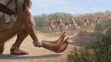 Bible Stories   Samson defeats a thousand Philistines with a donkey