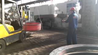 D53K-3000 Radial and Axial Ring Rolling machine used in the customer of Romania