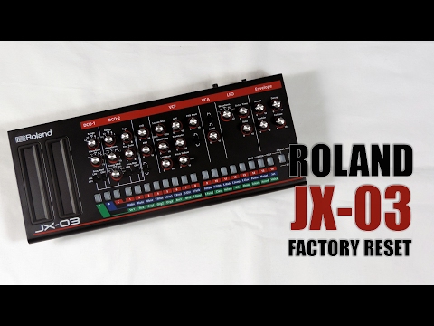 Roland JX-03 factory reset