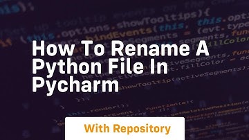 how to rename a python file in pycharm