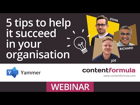 Yammer best practice - 5 tips to help it succeed in your organisation