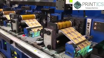 VIDEO PRINTICS U38950820 GALLUS ARSOMA EM410 COMPLETE MANUFACTURING LINE FOR LABELS, 10 COLORS