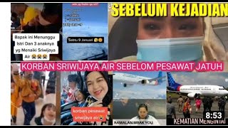 Wajah wajah dari penumpang Sriwijaya sj 182