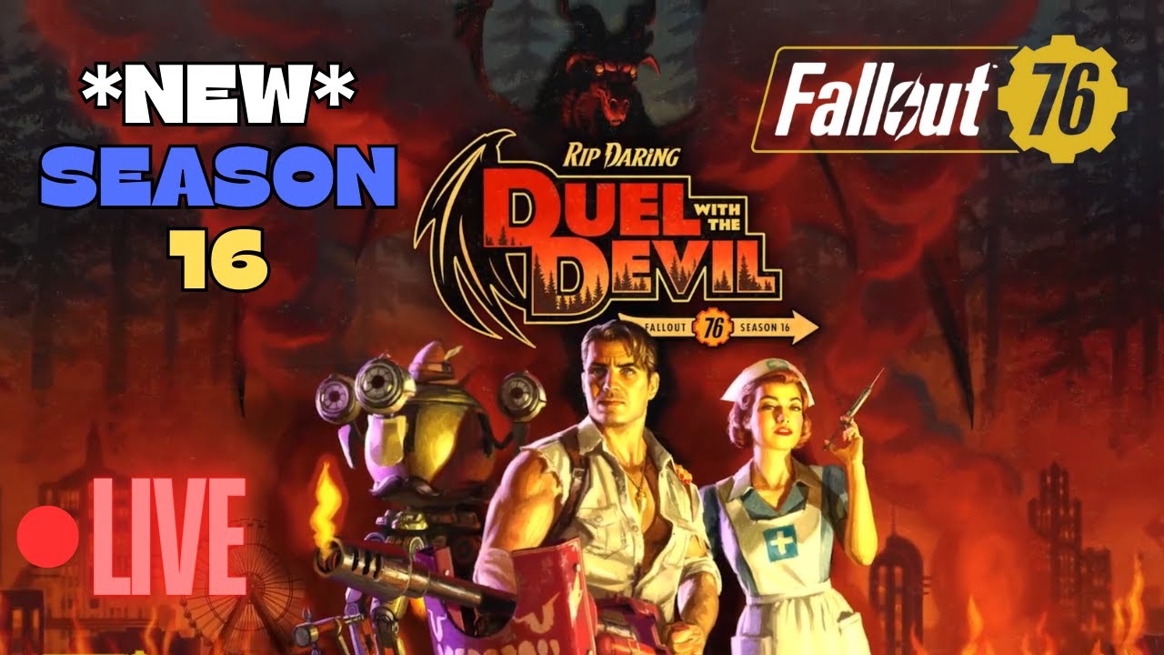| 🔴LIVE | NEW Season 16 gameplay | Fallout 76 | #fallout76 - YouTube
