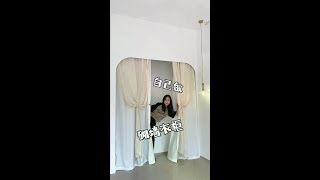 两百多就把我一直想要砌墙衣柜做出来了  这个成本也是很出乎我的意料耶#旧房改造翻新 #改造小院 #院子改造计划 #砌墙衣柜 #司荣的院子