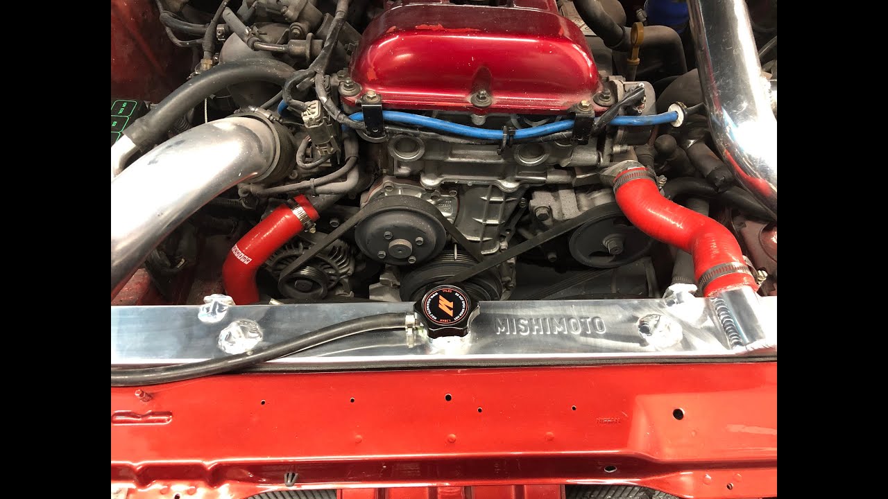 240sx Mishimoto Radiator unboxing, install and new parts order - YouTube