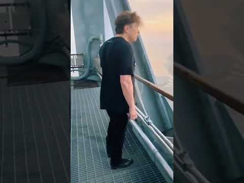 Elon Musk's View on Top of Launch Tower