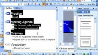 PowerPoint 2003 Tutorial Creating Summary Slides Microsoft Training Lesson 21.5 Wealth
