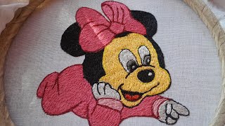 beautiful  mickey  mouse  embroidery  design |kalki  embroidery |