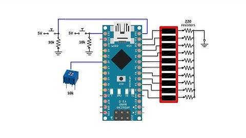 Controlling Bar Graph Display using Arduino Nano