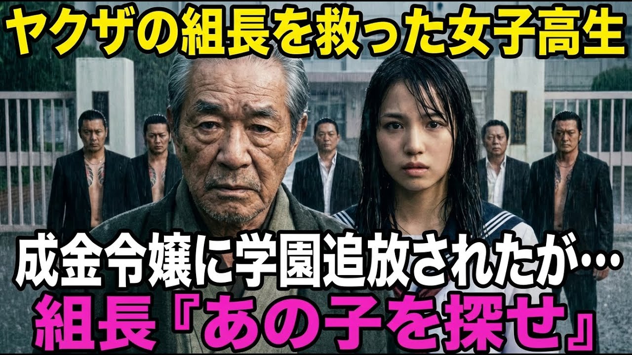 ヤクザの組長を160円で救った極貧女子高生→成金令嬢「偽善者乙w」とSNSで晒し上げ学園追放へ。数日後、校門を黒塗りの車列が封鎖し、令嬢一家は地獄の底へ…【朗読・スカッと】