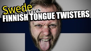Swede tries Finnish tongue twister