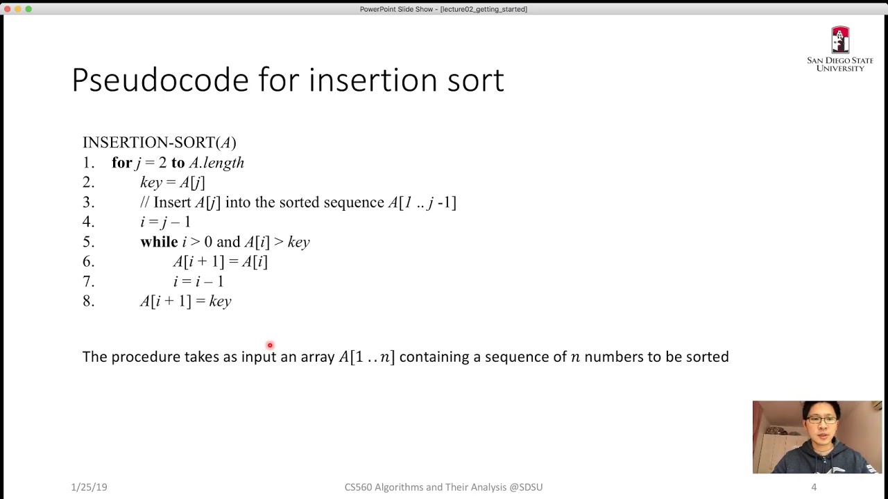 Lecture 02 (Part1) - Getting Started with Sorting Problems - YouTube