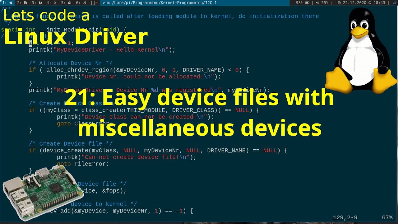 Давайте напишем драйвер для Linux — 21 простой файл устройства с различными типами устройств.