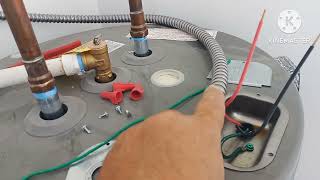 How to do simplest wiring a Hot Water Heater