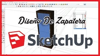 DISEÑO DE ZAPATERA CON SKETCHUP screenshot 4