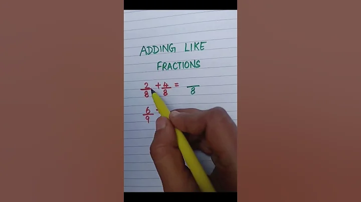 How to Add Like Fractions | Add Fractions #addfractions #add #addition #shorts #maths #mathsshorts