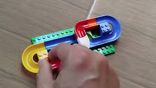 behind the scene: infinity loop marble run #loopvideo #marblerun #lego