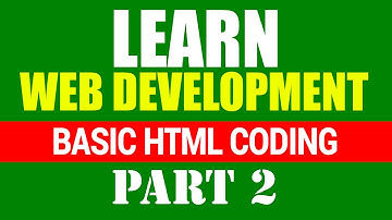 Basic HTML Coding - Web Development Tutorial [Part 2][Hindi/Urdu]