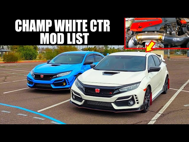 CHAMPIONSHIP WHITE CTR MOD LIST (2021 Honda Civic Type R FK8