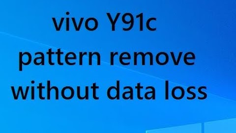vivo Y91c pattern / password remove done without data loss . by unlock tool