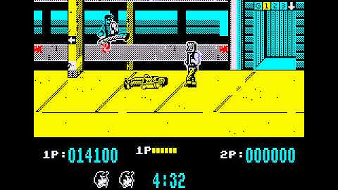 Target; Renegade - Level 1 - ZX Spectrum - Imagine Software (1988)