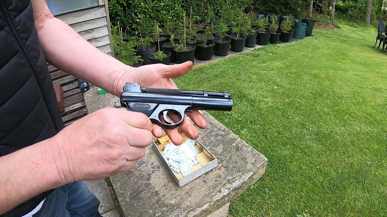 webley mark 1, пневматический пистолет