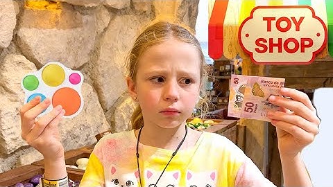 Nastya earned money helping her dad