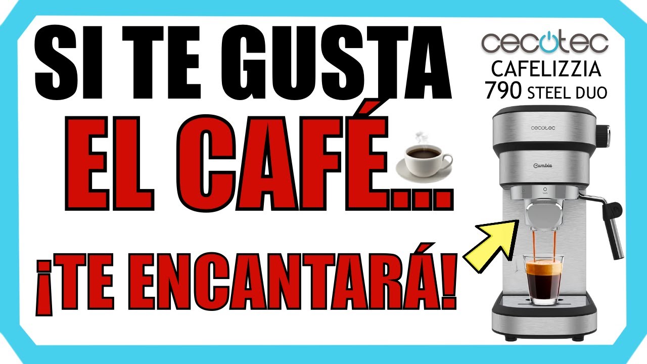 CECOTEC CUMBIA 790 STEEL DUO / Cafetera HÍBRIDA🔥 CAPSULAS + CAFÉ MOLIDO 