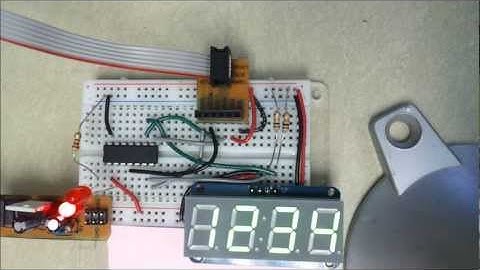 ATtiny84 Arduino running Adafruit 7-segment LED display