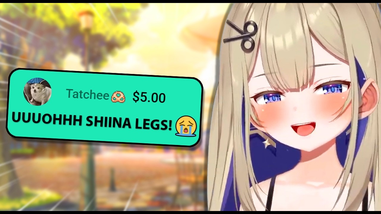 Shiina Accidentally Showed Her Legs and Thighs on Stream