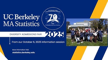 UC Berkeley MA Statistics - Diversity Admission Fair 2025