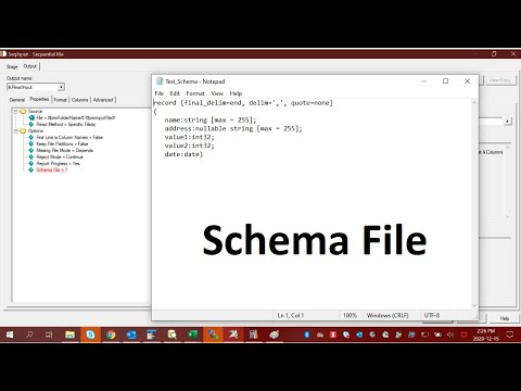 Datastage tutorial | How to use Schema files in a Sequential file stage