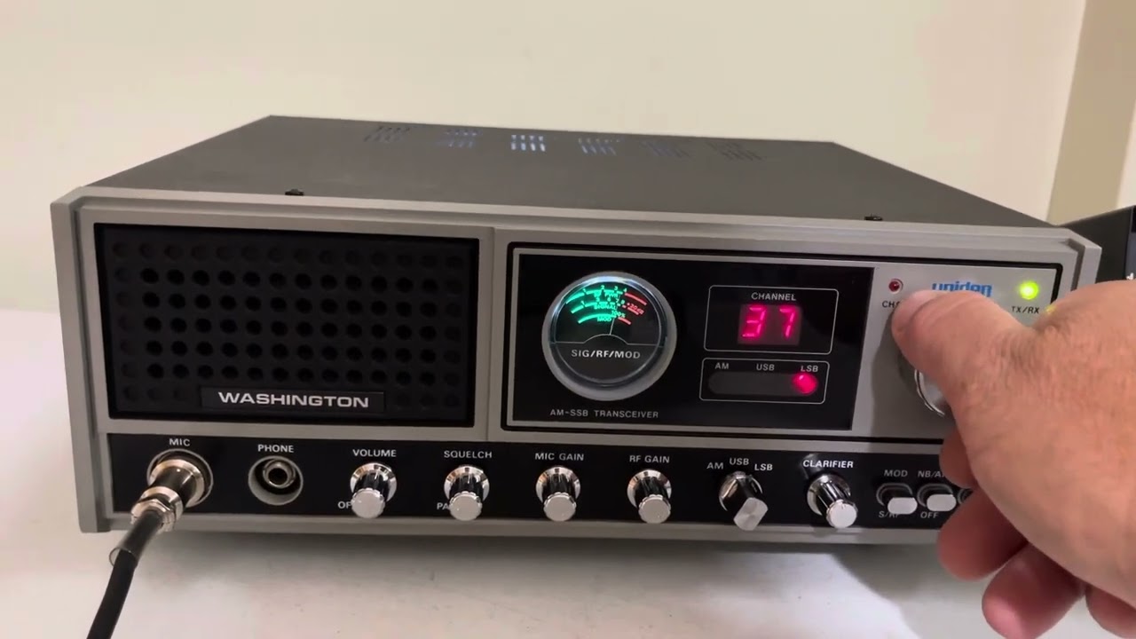 UNIDEN WASHINGTON AM/SSB CB RADIO BASE STATION DEMO
