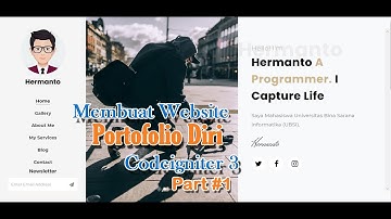 Membuat Website Portofolio Diri Dengan Mudah Menggunakan  Framework Codeigniter 3 - Part 1