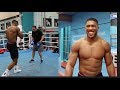 ANTHONY JOSHUA v CARLOS TAKAM - ANTHONY JOSHUA **FULL & COMPLETE** TRAINING SESSION (SHEFFIELD)