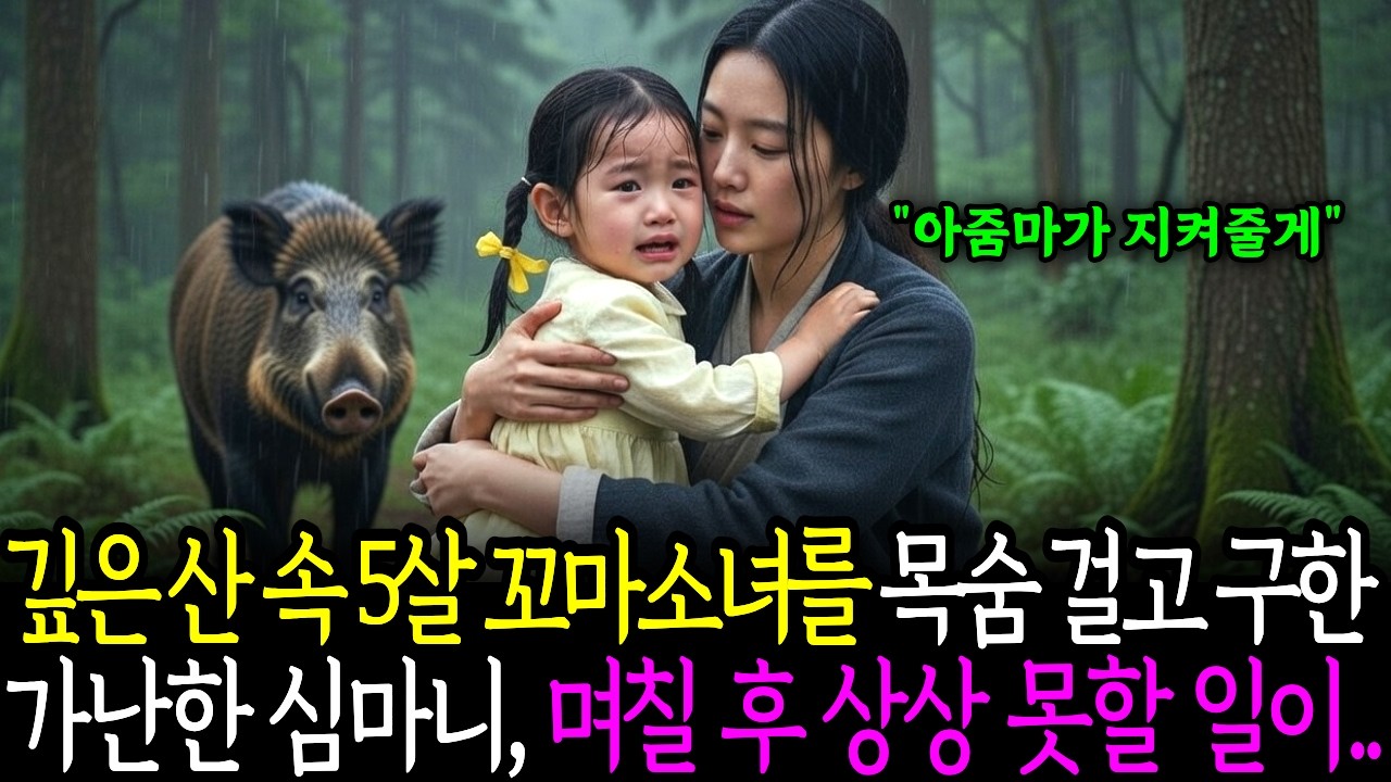 깊은 산속 위험에 빠진 재벌가 5살 꼬마 소녀를 목숨 걸고 구한 가난한 심마니, 며칠 후 상상 못할 일이.. | 노후사연 인생드라마 감동사연 오디오북